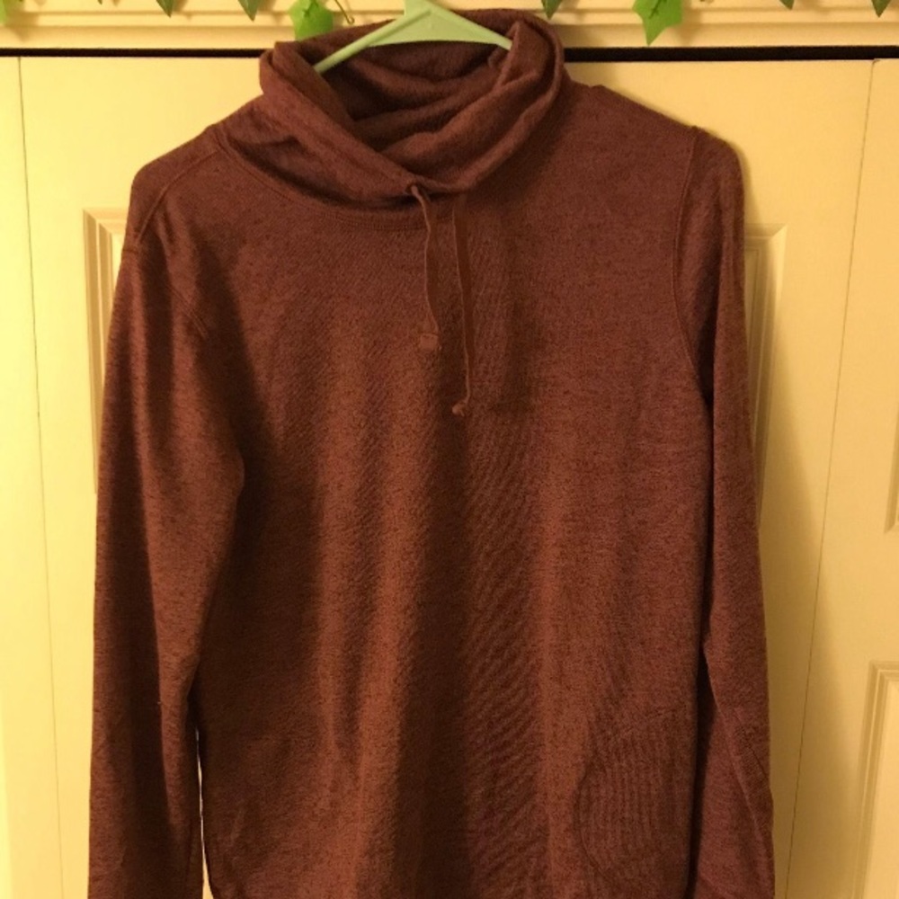 Dark Pink Turtleneck Pullover